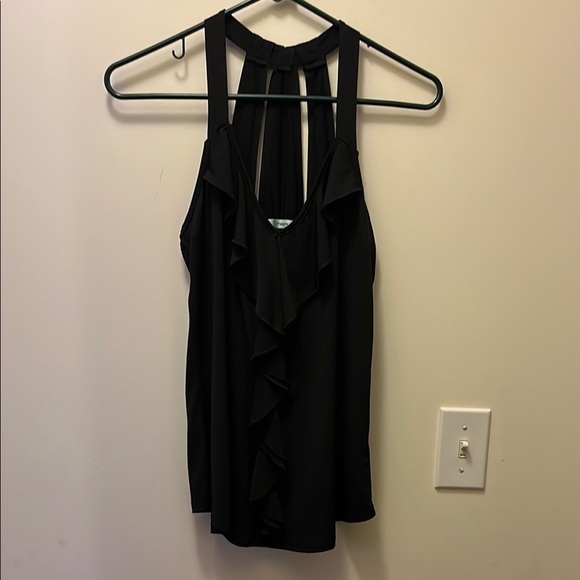 Maurices Black Ruffle Halter Tank Top size small - Picture 1 of 10